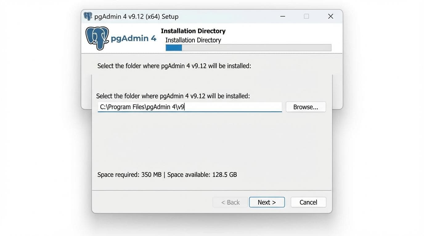 pgAdmin 4 Windows installer wizard